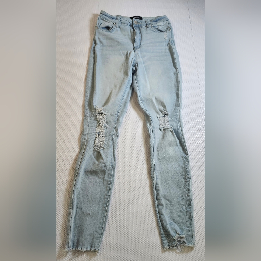 Bluenotes Light Wash Ripped Women's Skinny Jeans